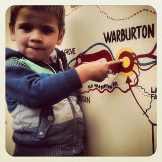 I'm in Warburton - where are you?