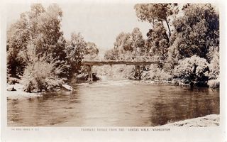 Tramway bridge from the lovers walk Warburton - The rose series P252