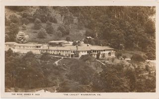 The Warburton Chalet - Rose Series Postcard 3433