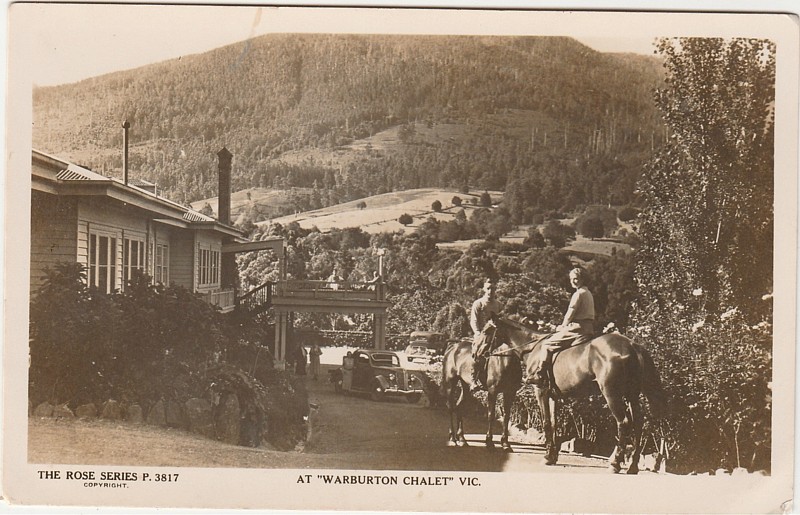 Warburton Chalet Rose Series Postcard No.3417